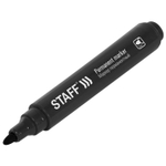 Маркер перманентный STAFF "Basic Budget PM-125" черный круглый наконечник 3 мм (72 штуки в упаковке)
