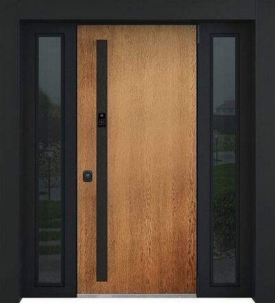 Стальная дверь "Tibr" (терморазрыв). Заказная модель. 2100х1700