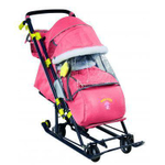 Коляска комбинированная "Ника детям 7-7" (НД7-7/2 дизайн в джинсовом стиле красный)