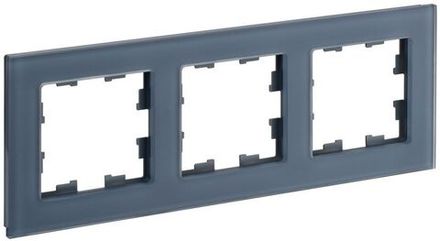 Рамка 3-м BRITE РУ-3-2-Бр стекло маренго матов. IEK BR-M32-G-31-K35