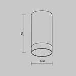 Потолочный светильник Outdoor O500CL-L5B3K