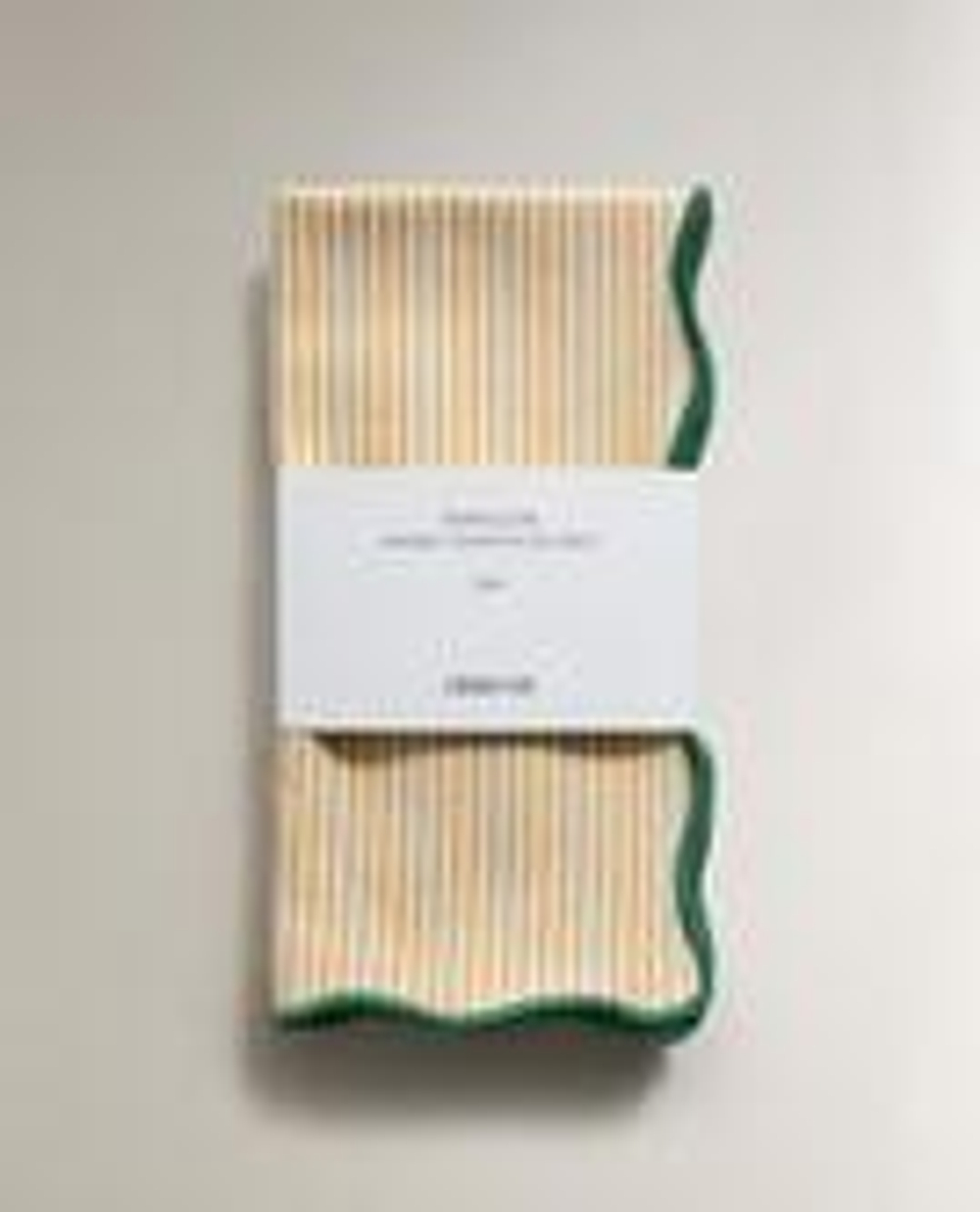 ZARA HOME НАБОР САЛФЕТОК В ПОЛОСКУ С ФЕСТОНАМИ (2 ШТ.), ЖЕЛТЫЙ