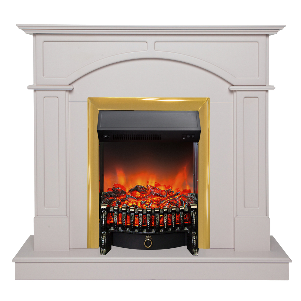 Каминокомплект Real Flame Jacomo STD PN с очагом Fobos Lux Brass