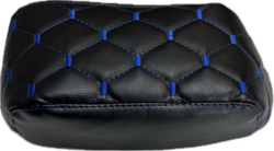 Чехол на штатный подлокотник Лада Веста (синяя нить Рубин)