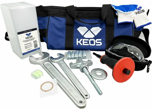 Установка алмазного бурения KEOS KS-350SET (двигатель KS-350 + прямая стойка)