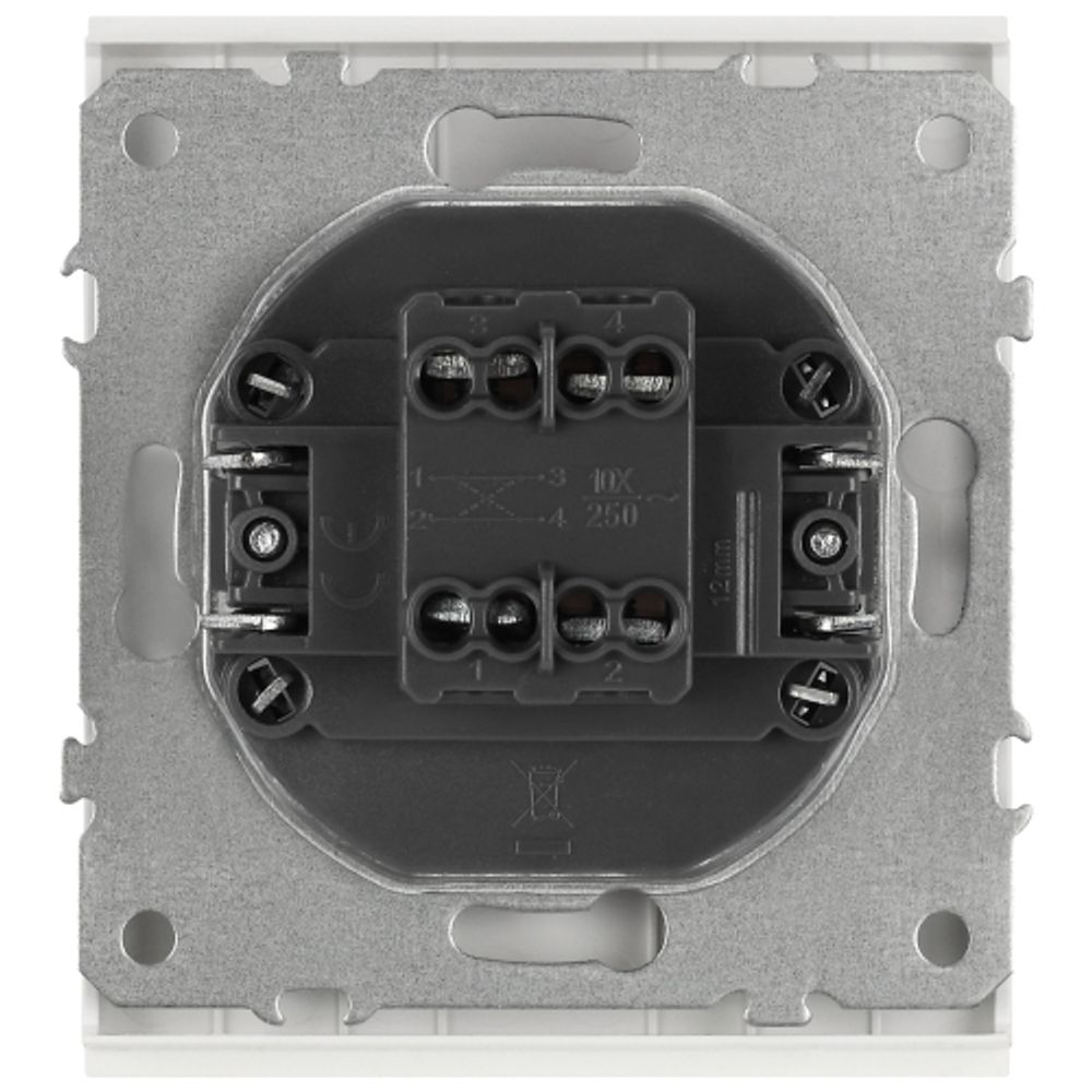 Переключатель ЭРА Arktik 16-1108-01 перекрёстный 10АХ-250В белый