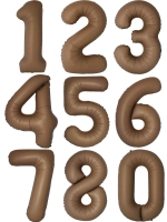 Цифра Slim Шоколад Матовый