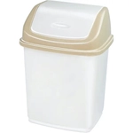 Ведро для мусора»Ромашка»1,5л с перекидным верхом (Эльфпласт)