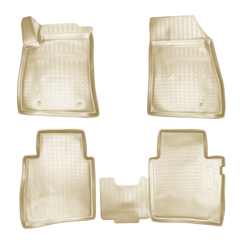 Ковры в салон Norplast/Unidec для Nissan Tiida в кузове С13 (2015-), Бежевый, арт.NPA11-C61-630-B