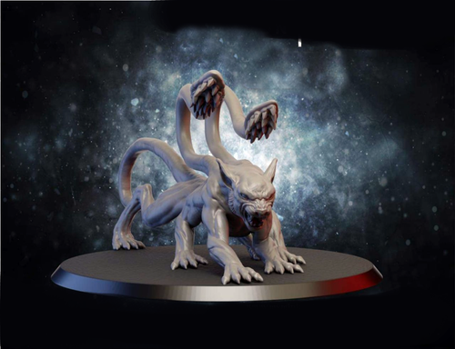 Ускользающий зверь (50мм) Displacer beast  Пантера Зверь миниатюра для DnD (ДнД) и других Настольных игр (НРИ, Варгеймов или РПГ), фентези тематика