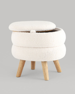 Пуф с ящиком Винни M тедди белый