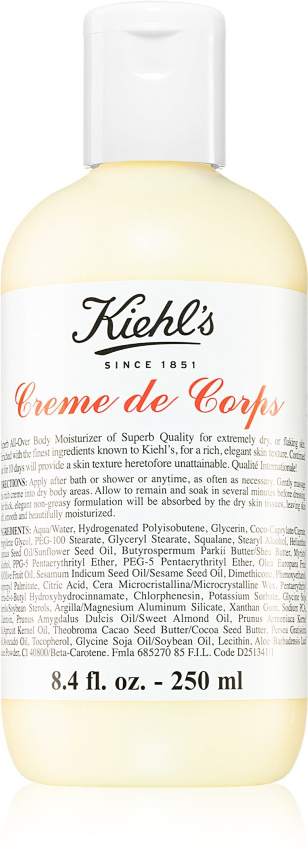 Kiehl's Creme de Corps - увлажняющая процедура для тела /   250  ml  / GTIN 3700194701505