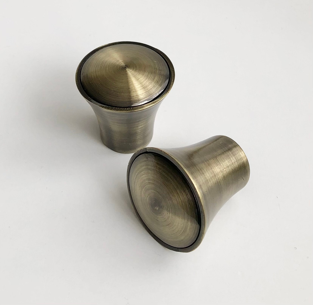 Наконечники "Принц" для кованых карнизов для штор d16 мм, цвет антик