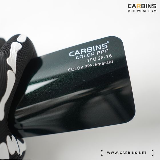 Веер образцов полиуретановой цветной пленки Carbins Color PPF