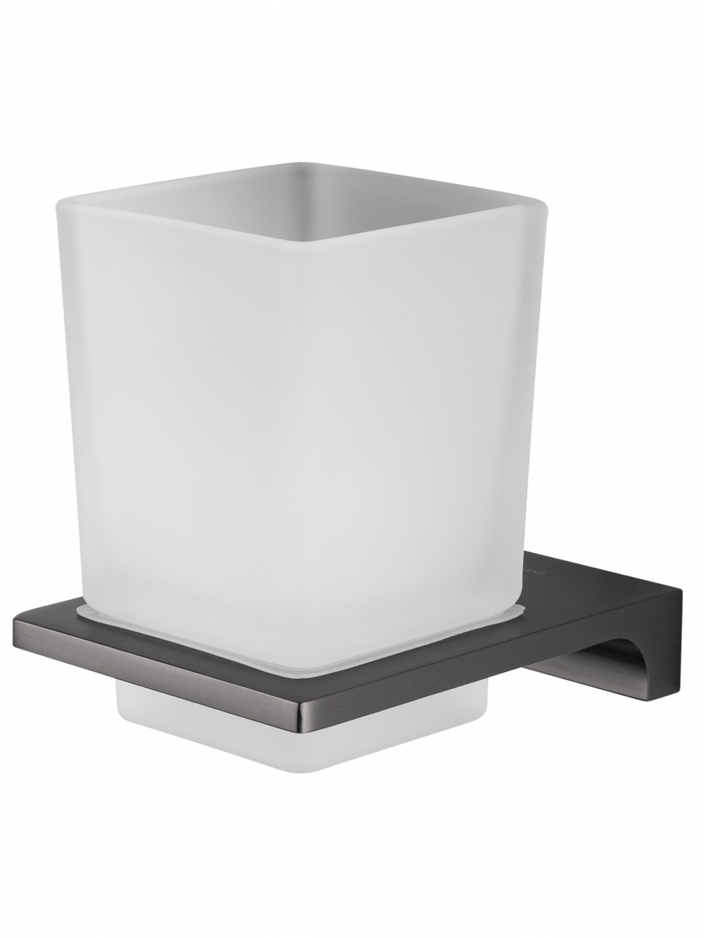 Стакан для зубных щеток с держателем WONZON & WOGHAND ECLIPSE, Темный графит (WW-9121-BGM)