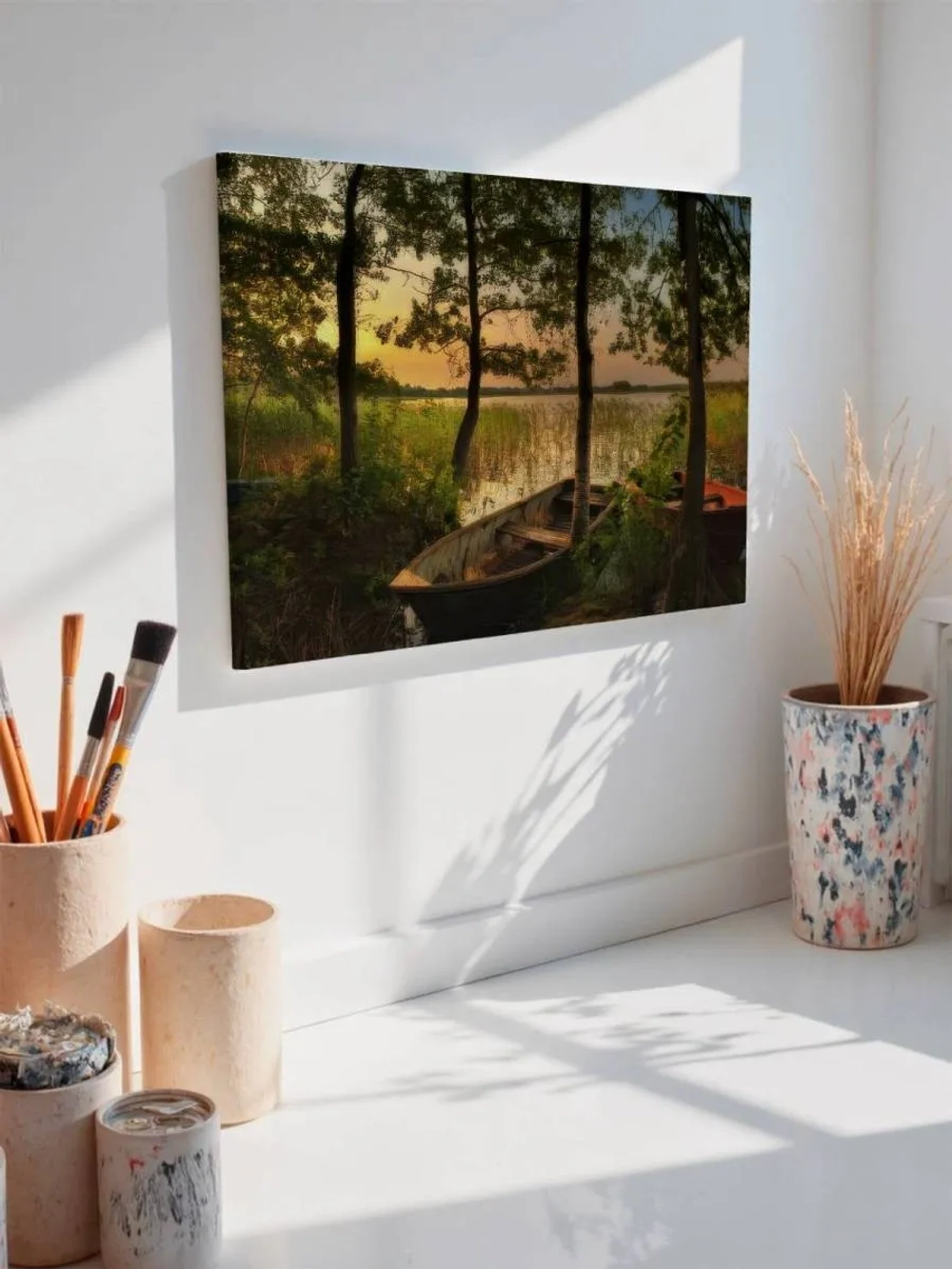 Картина на стену 40 X 50 На берегу озера