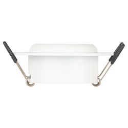 Встраиваемый светильник алюминиевый ЭРА KL109 WH MR16 GU5.3 белый матовый