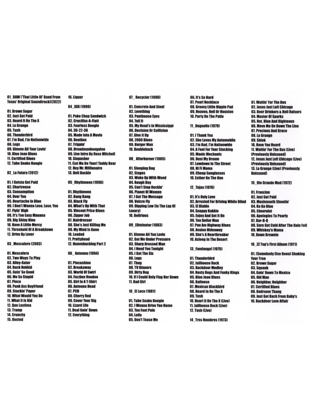 ZZ-TOP (MP3 Флешка)