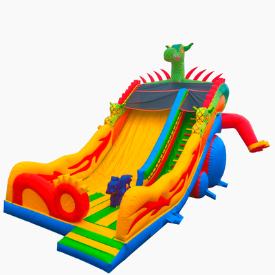 Коммерческий надувной батут "Змей Горыныч 2", 11x6x8.5 м.