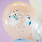 Воздушный шар (12''/30 см) Свадьба, Ассорти, кристалл, 1 ст, 25 шт.