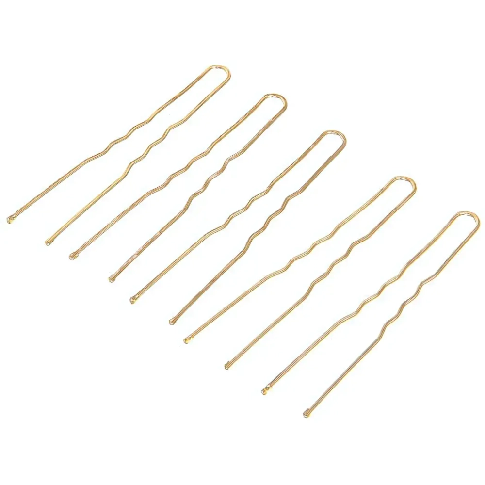Шпильки для волос 40шт «Классика», цвет золото 6см