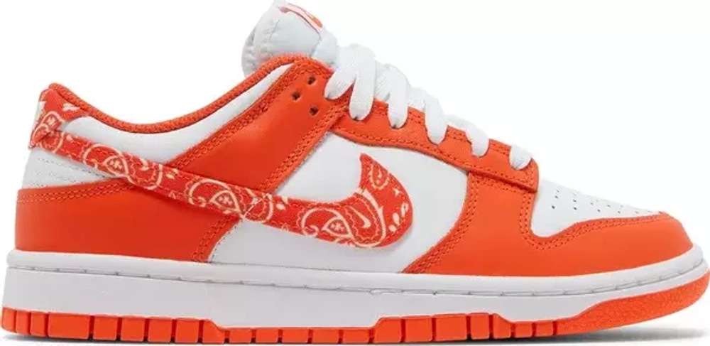 Кроссовки Nike Dunk Low Ess "Orange Paisley" (Женская размерная сетка)