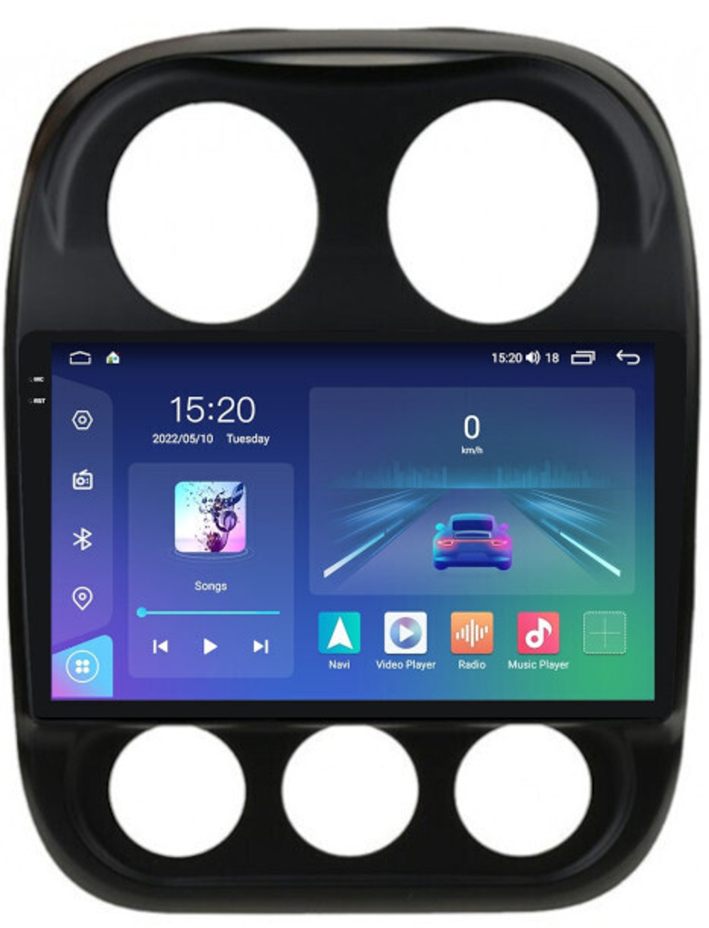 Магнитола для Jeep Compass 2011-2015 - Parafar PF998RN2K на Android 13, QLED+2K, ТОП процессор, 4Гб+32Гб, CarPlay, 4G SIM-слот