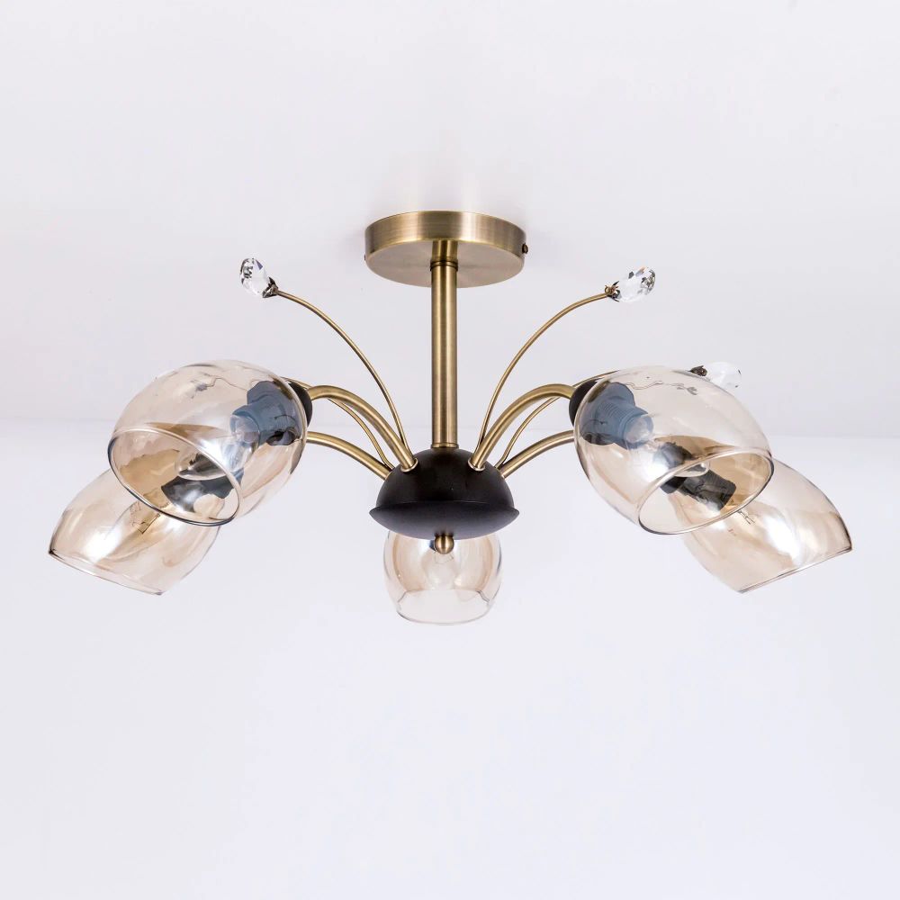 Citilux Комета CL108155 Люстра потолочная Бронза Венге