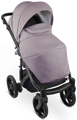 Детская коляска Bexa Ideal Eco 3 в 1 с автокреслом Avionaut Cosmo IE07 черный+пудра кожа