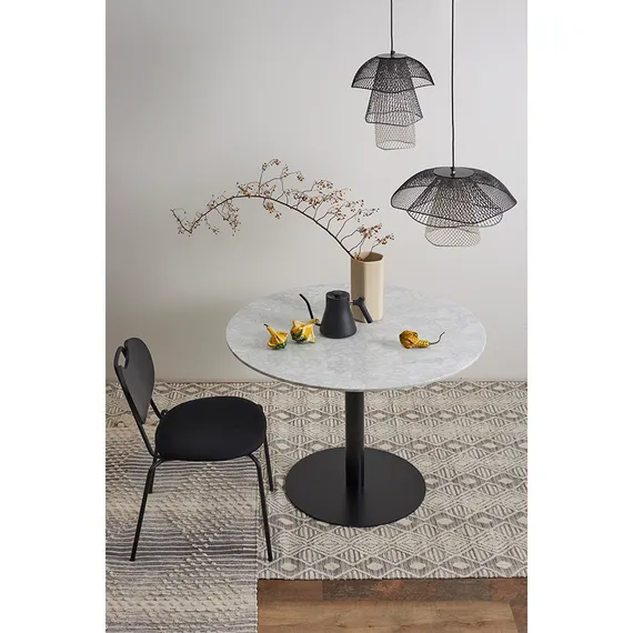 Светильник подвесной Vinger, Ø48х30 см, черный/серый/белый