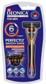 Станок для бритья DEONICA FOR MEN 6 лезвий безоп. со сменной кассетой