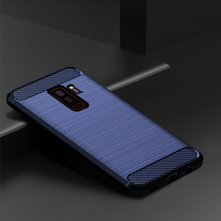 Чехол для Samsung Galaxy S9 Plus цвет Blue (синий), серия Carbon от Caseport