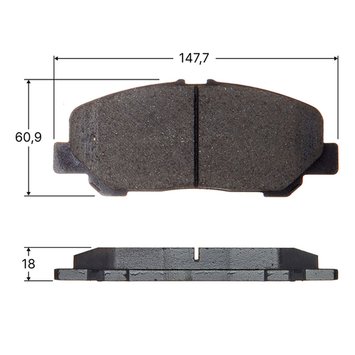 Колодки тормозные дисковые Avantech передние (противоскрипная пластина в компл.) AV845