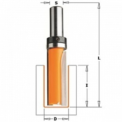 Фреза обгонная с верхним подшипником D=19x38 S=12 912.690.11B