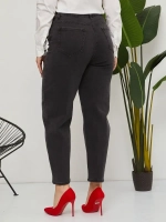 Джинсы с высокой посадкой мом фит бананы