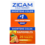 Zicam, Cold Remedy, RapidMelts®, с цитрусовым вкусом, 25 быстрорастворимых таблеток