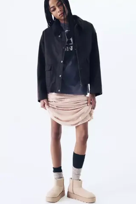 PULL&BEAR УГГИ НА ПЛАТФОРМЕ, ЭКРЮ