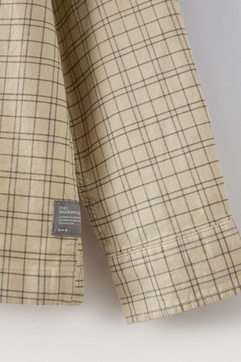 ZARA РУБАШКА В КЛЕТКУ, ЭКРЮ