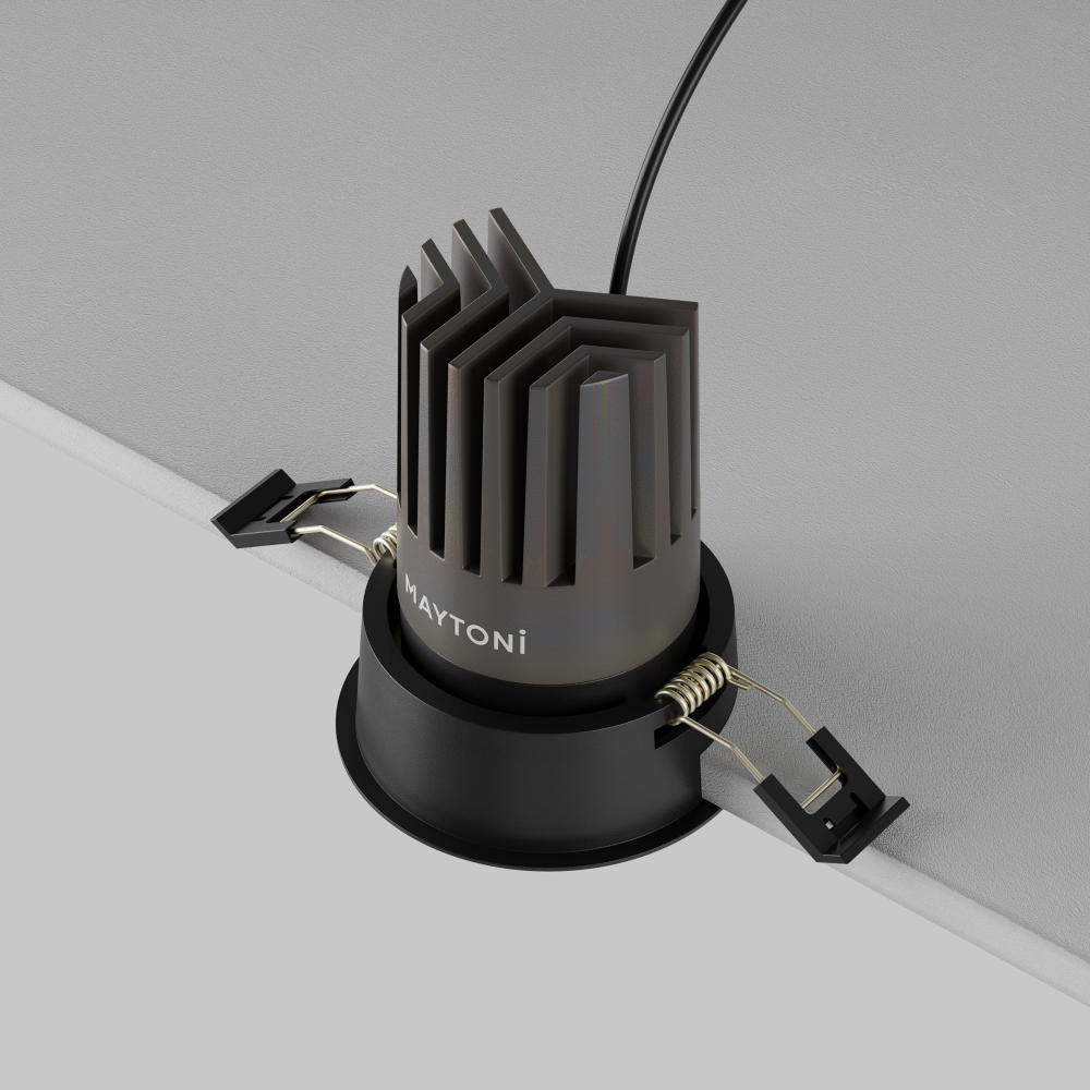 Встраиваемый светодиодный светильник Maytoni Dip DL117-15W-3K-B