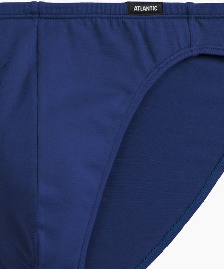 Мужские трусы (3шт) слипы мини Atlantic 3MP-119, светло-зеленый + темно-голубой + темно-синий