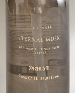 Zara Home Гель для душа Eternal Musk 1000 мл парфюмированный, для тела, аромат ароматический