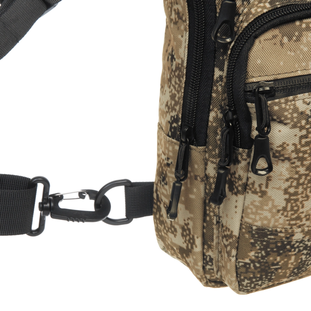 Сумка мужская через плечо «Viking», 4 кармана, цвет хаки-бежевый, 27*16*6,5см