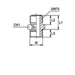 Соединение ORFS 11/16" UNF 7/16"