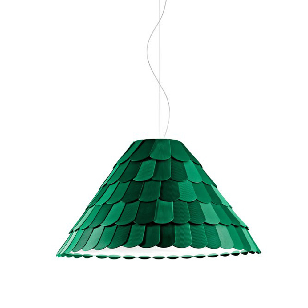 Pendant design lamp  Roofer F12 by Benjamin Hubert (Green)