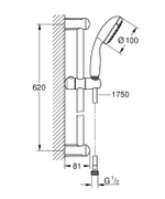 Душевой гарнитур Grohe Tempesta New 27924001 Хром