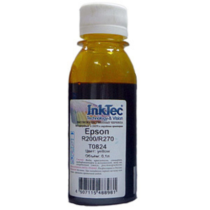 Чернила для Epson R200/R270/R290/T50/P50/L800, 0,1л, InkTec, yellow.