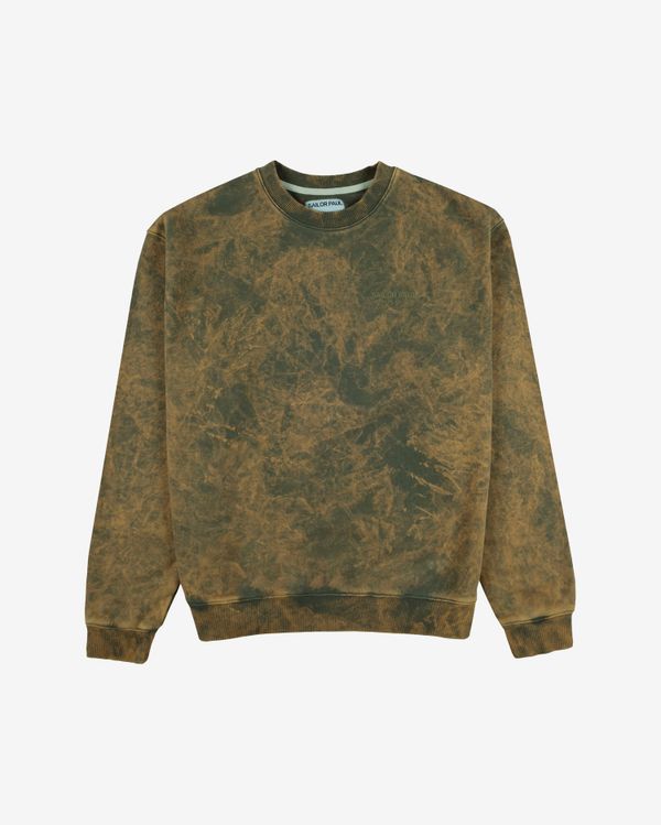 Толстовка Acid Wash олива - фото 1