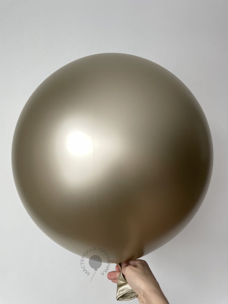 S Шар гигант 24"/61 см Золотой песок (870), шелк (БГ-90)