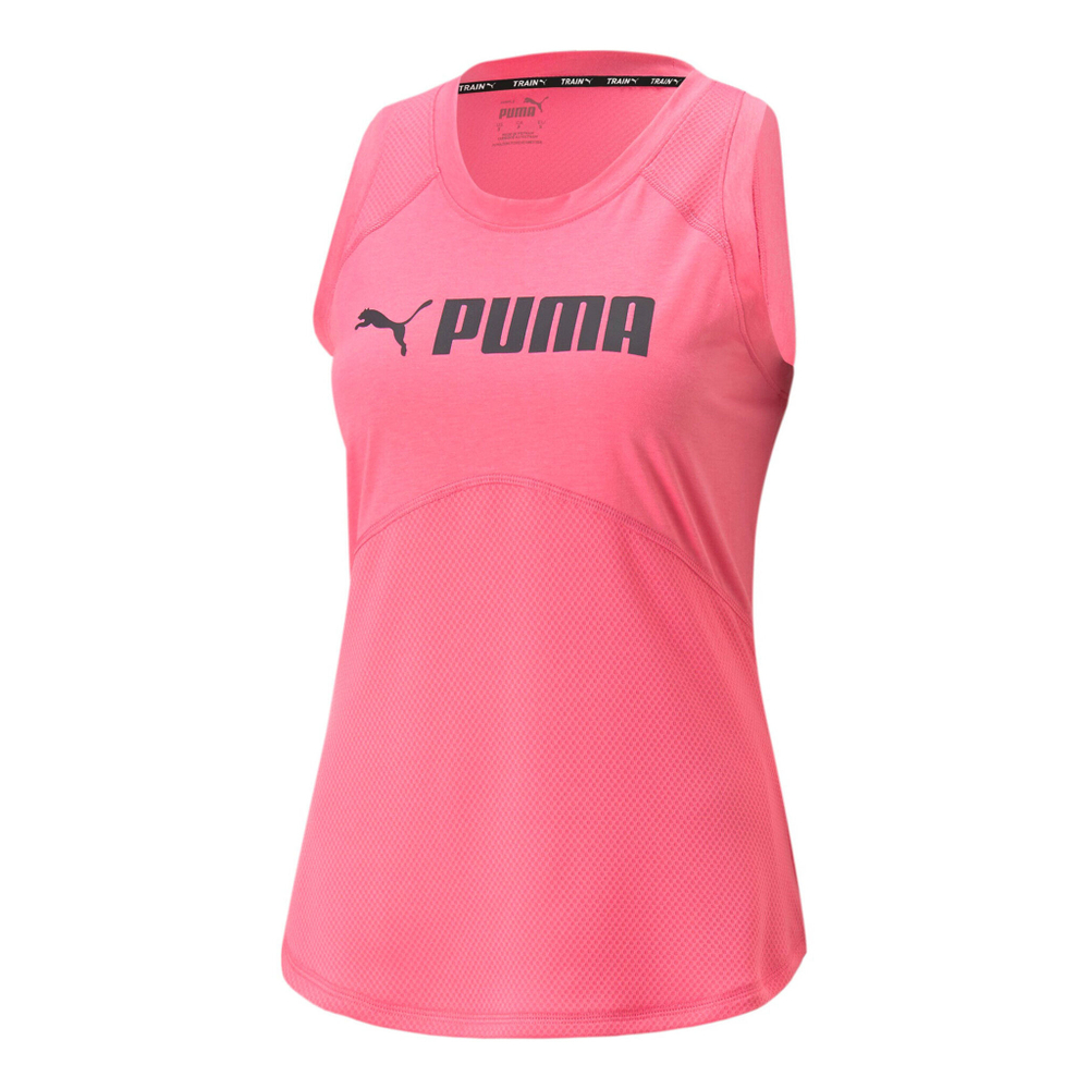 Женская теннисная майка Puma Fit Logo Tank Top Women - Pink, Black
