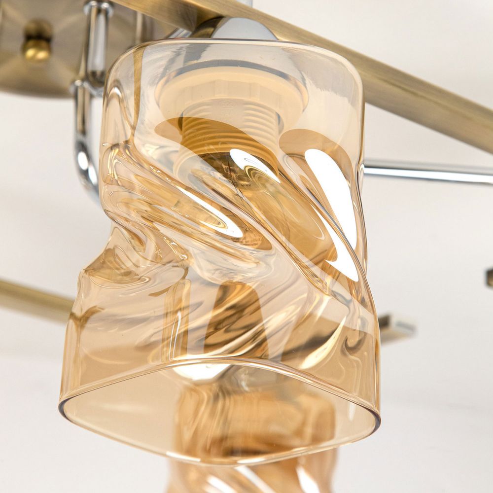 Citilux Плутон CL170162 Люстра потолочная Бронза Хром